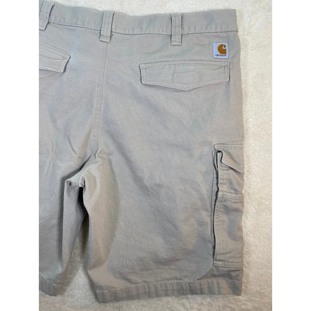 Carhartt Mens Relaxed Fit Cargo Shorts Tan Khaki Cotton Stretch SZ 40